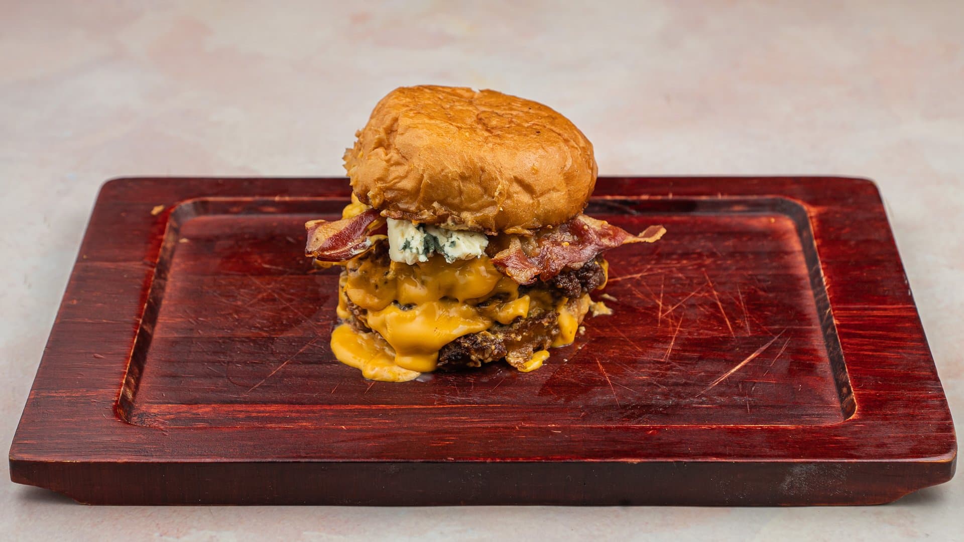 BLUE triple burger