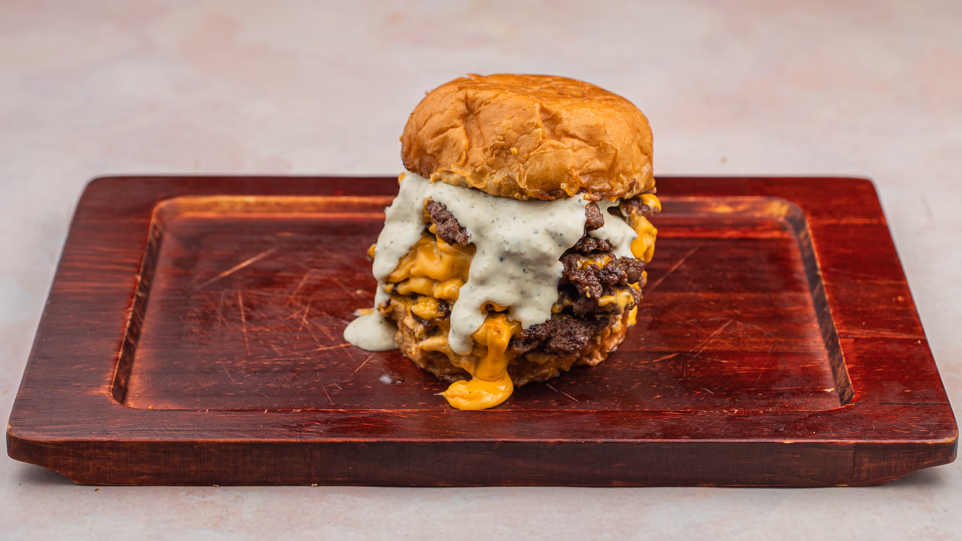 SPICY Triple Double burger